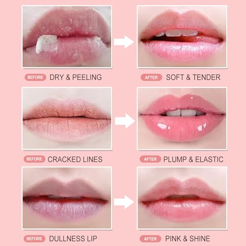 6 PCS Bee Lip Balm Mask Honey Pot, Moisturizing Overnight Lip Care M561365