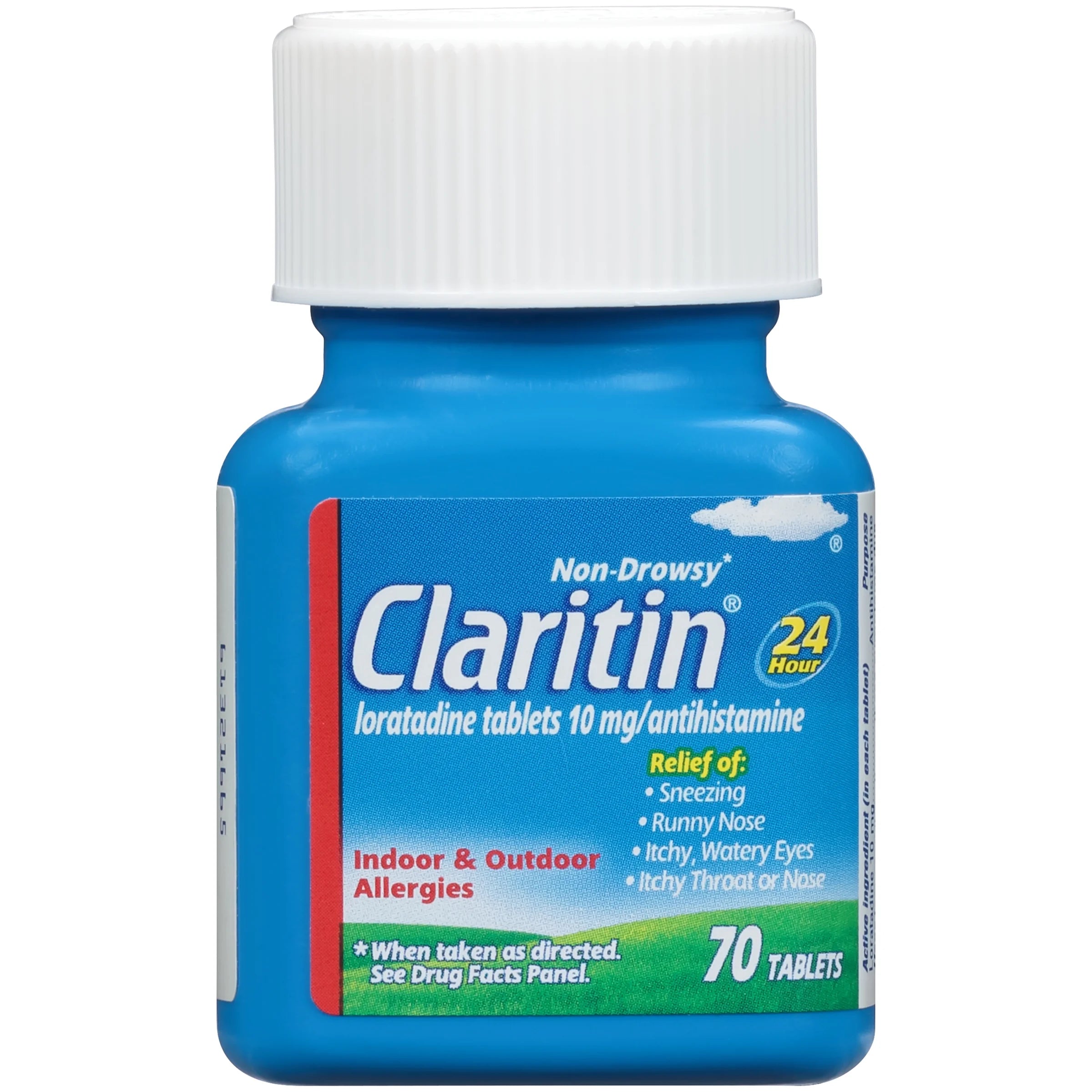 CLARITIN 24 Hour Non Drowsy 10 mg Allergy Relief Tablets, 70 Count (Pack of 2) Z187790