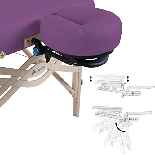 EARTHLITE Premium Portable Massage Table Package SPIRIT with Flex-Rest Face Cradle & Strata Face Pillow, Carry Case, Made in USA E382