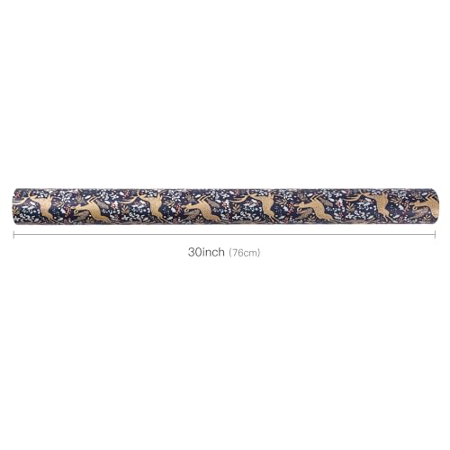 RUSPEPA Christmas Wrapping Paper Jumbo Roll Kraft Paper, Christmas Tree Design, 30 in x 100 ft U53088