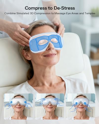 Heated Eye Massager with Bluetooth Music for Migraine Relief G49099