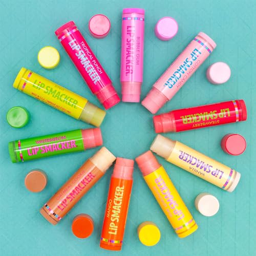 Lip Smacker Original Party Pack - 10 Moisturizing Lip Balms, Classic Flavors S23577