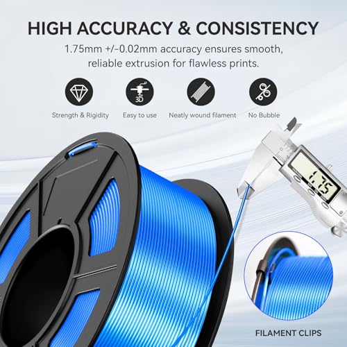 JAYO 3D Printer Filament Bundle, PLA Silk Multicolor 1.75mm, 8 Rolls 2kg G112230