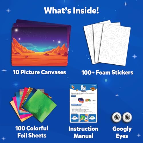 Skillmatics Foil Fun Christmas Ornaments, Mess Free Art Craft Kit for Kids Ages 4-9 S207