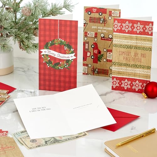 Hallmark Rustic Woodland Boxed Christmas Cards (24 Cards with Envelopes) Y931230