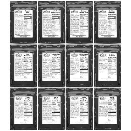 Heaven’s Harvest 25-Year Family Food Kit, Freeze Dried Emergency Food Supply in Waterproof Bucket J222