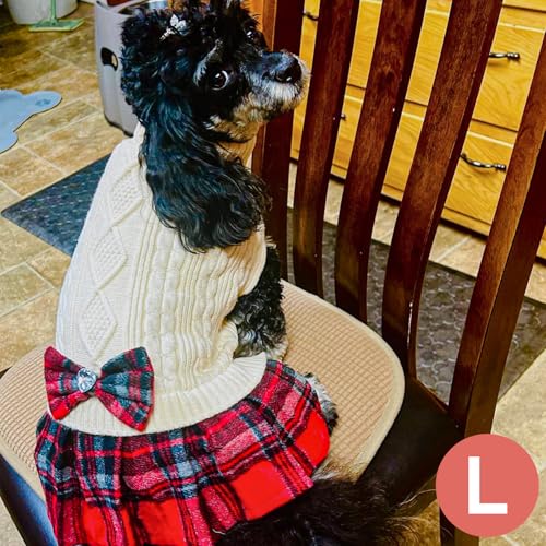 KYEESE Dog Sweater Knitwear with Bowtie for Small Dogs R875009