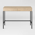 Loring Wood Writing Desk with Drawers Vintage Oak - Project 62