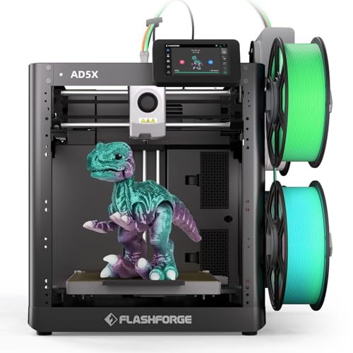 FLASHFORGE Adventurer 5M 3D Printer with Auto Leveling, 600mm/s High-Speed, Quick-Detach Nozzle H9340