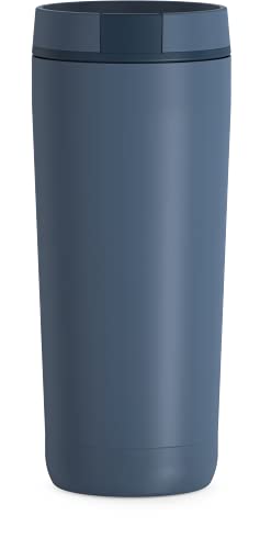 THERMOS ALTA SERIES Stainless Steel Tumbler 18 oz, Matte Steel/Espresso Black U63813