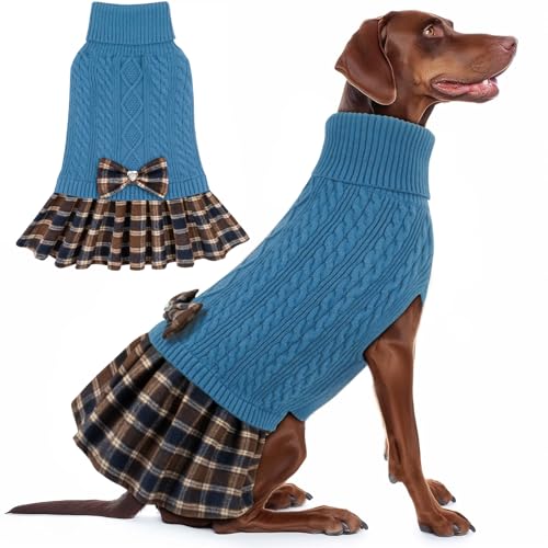 KYEESE Dog Sweater Knitwear with Bowtie for Small Dogs R875009