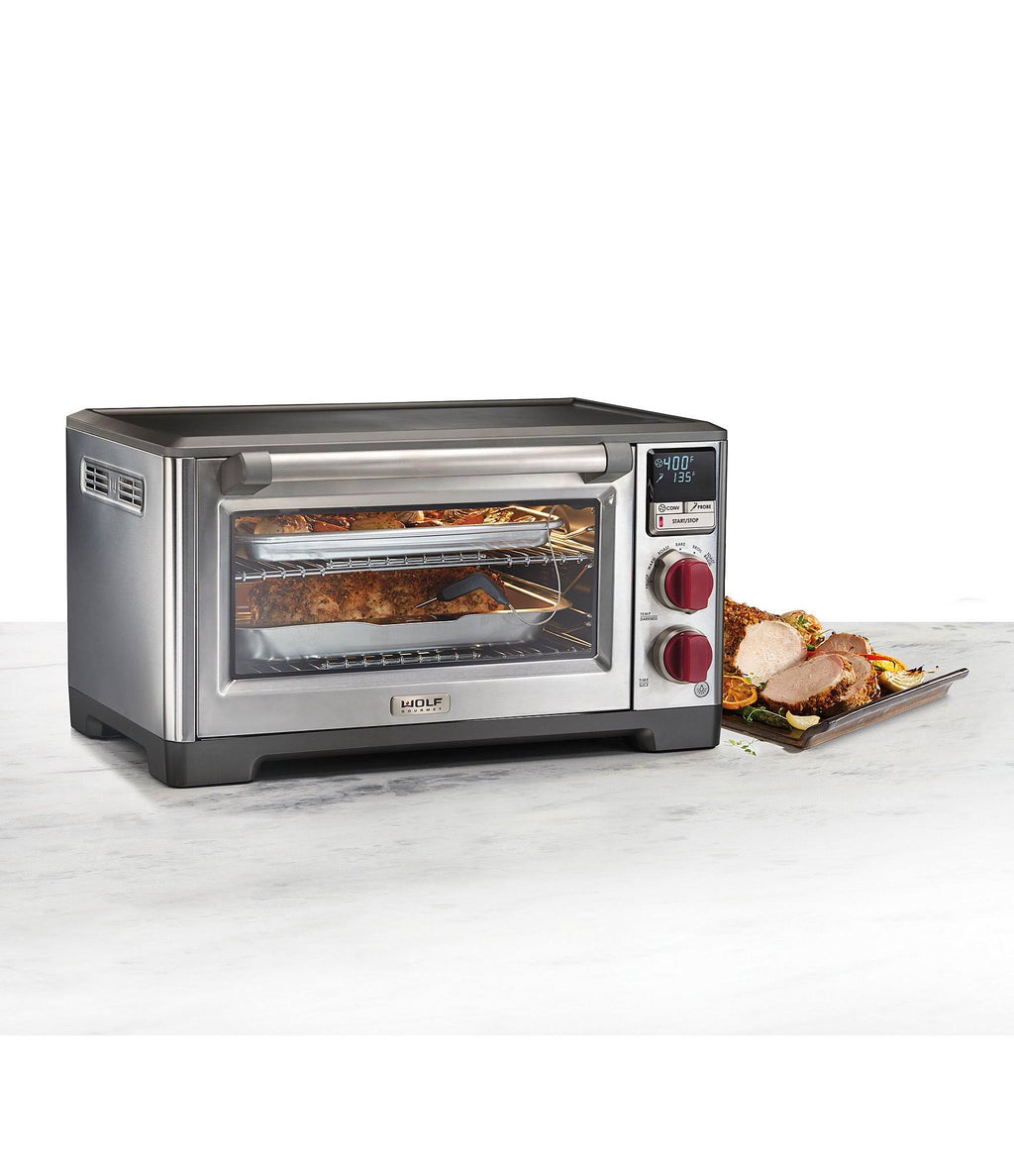 Wolf Gourmet Elite Countertop Oven with Red Knobs L10534