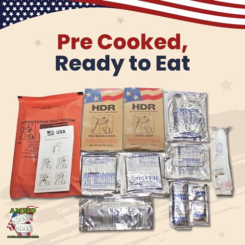 Humanitarian Daily Ration MRE Case – 5 US FEMA Emergency Rations, Low Sodium, 10 Pack J3869