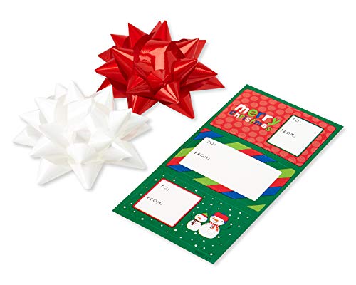 American Greetings Kids Christmas Wrapping Paper Set, 120 sq ft, 4 Rolls with Bows and Tags I837576
