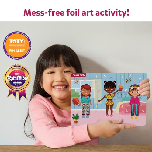 Skillmatics Foil Fun Christmas Ornaments, Mess Free Art Craft Kit for Kids Ages 4-9 S207