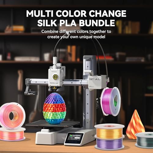 JAYO 3D Printer Filament Bundle, PLA Silk Multicolor 1.75mm, 8 Rolls 2kg G112230