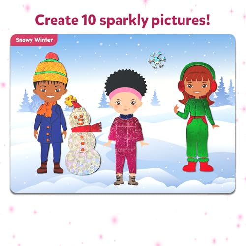Skillmatics Foil Fun Christmas Ornaments, Mess Free Art Craft Kit for Kids Ages 4-9 S207
