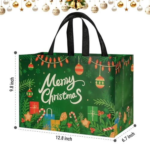 habgp 20 Pack Christmas Gift Bags Assorted Sizes with Handle, Reusable Tote K88379