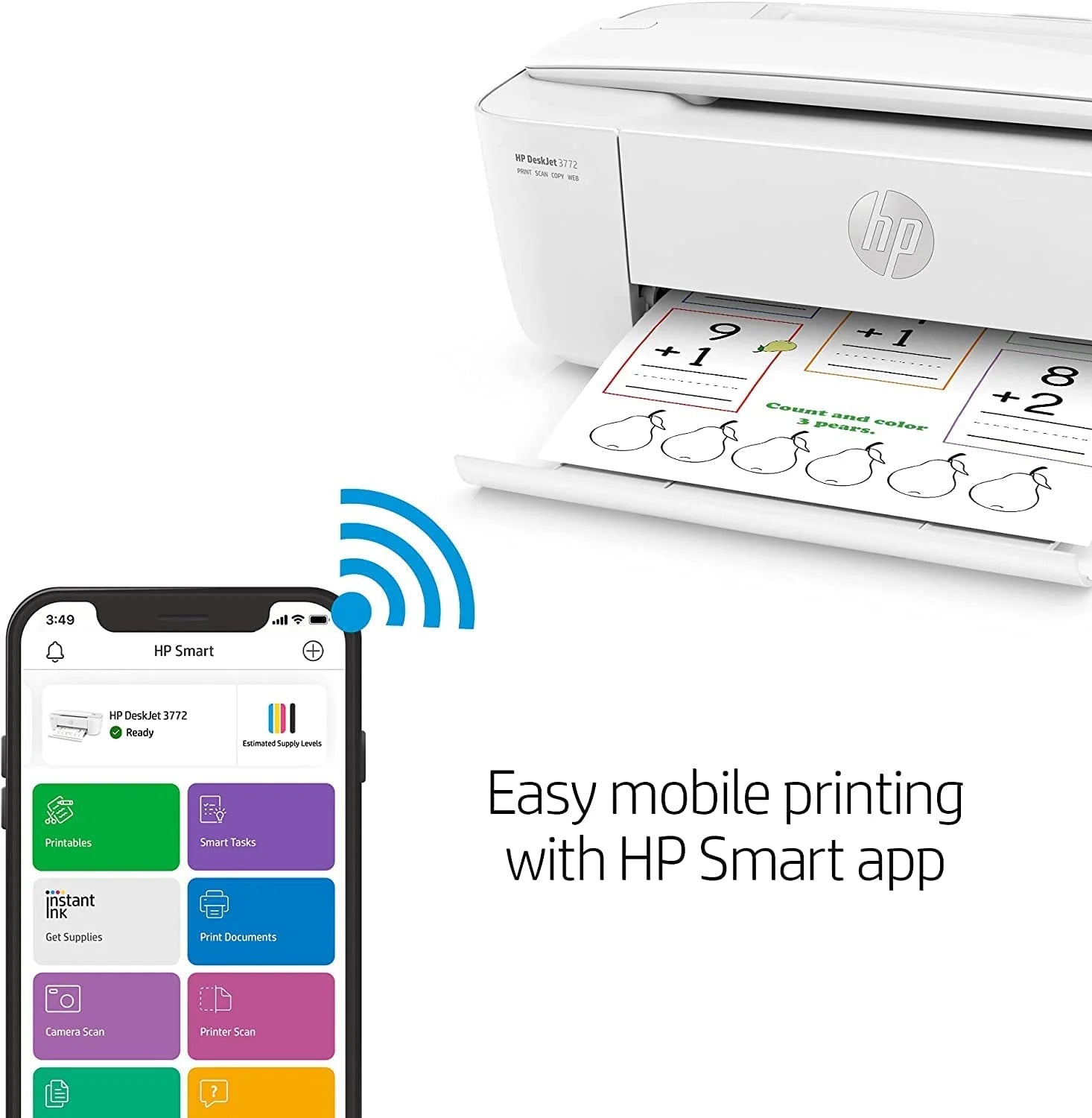 HP DeskJet Wireless Color Inkjet Printer All-in-One with LCD Display Y98691