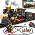 Electric Train Set for Kids with Steam Locomotive, Light & Sounds S601002