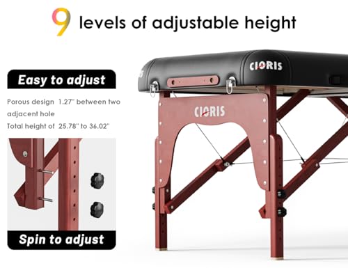 CLORIS 84" Portable Massage Table with Carrying Bag Z191211