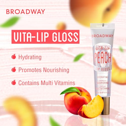 Ruby Kisses Broadway Vita-Lip Clear Lip Gloss 8 Pack, Ultra-Hydrating with Vitamins T1692