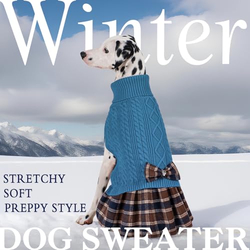 KYEESE Dog Sweater Knitwear with Bowtie for Small Dogs R875009