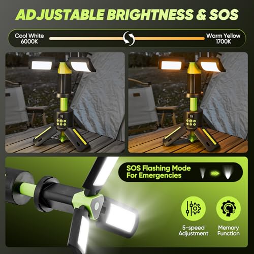 Portable Camping Light 14000mAh Rechargeable Lantern with Magnetic Base Z942
