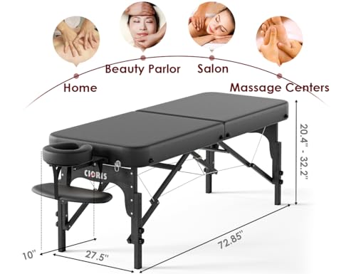 CLORIS 84" Portable Massage Table with Carrying Bag Z191211