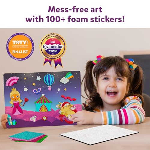 Skillmatics Foil Fun Christmas Ornaments, Mess Free Art Craft Kit for Kids Ages 4-9 S207