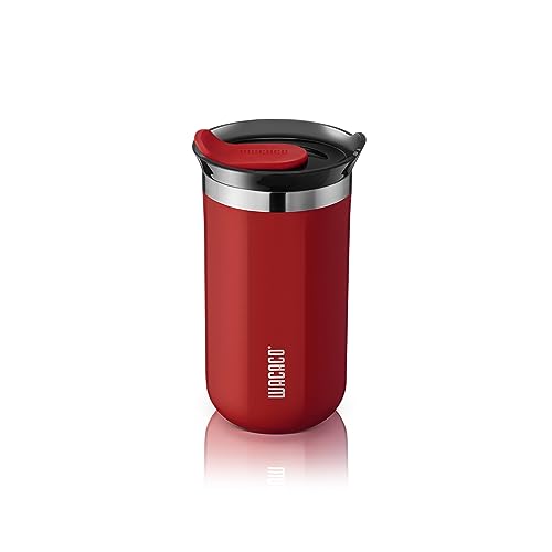 WACACO Octaroma Classico Vacuum Insulated Coffee Mug, Double-wall Stainless Steel, 6 fl oz, Carmine Red Z33030