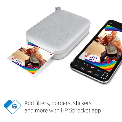 HP Sprocket Portable 2x3 Instant Photo Printer (Luna Pearl) A89391