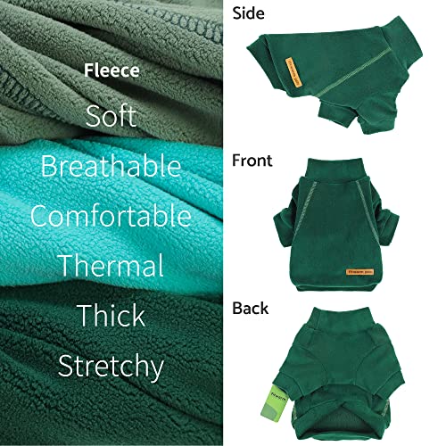 Fitwarm 3 Pack Classic Fleece Dog Sweater for Small Dogs, Medium D613