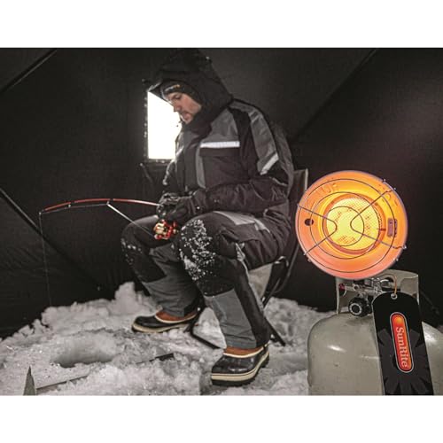 SunRite by Mr. Heater Single Tank Top Propane Radiant Heater, 10-15,000 BTU, Portable T9675