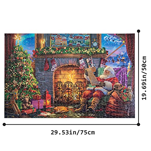 Becko 1000 Piece Wooden Jigsaw Puzzle for Adults, Snow Scene N4512