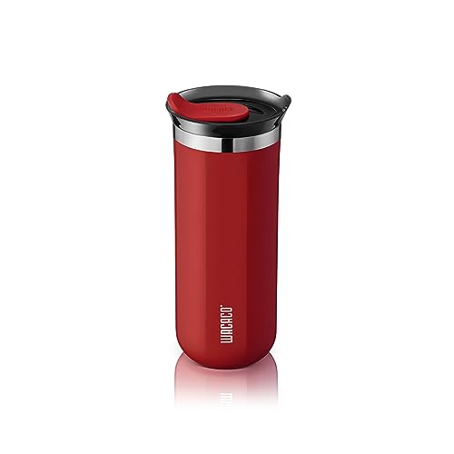 WACACO Octaroma Classico Vacuum Insulated Coffee Mug, Double-wall Stainless Steel, 6 fl oz, Carmine Red Z33030