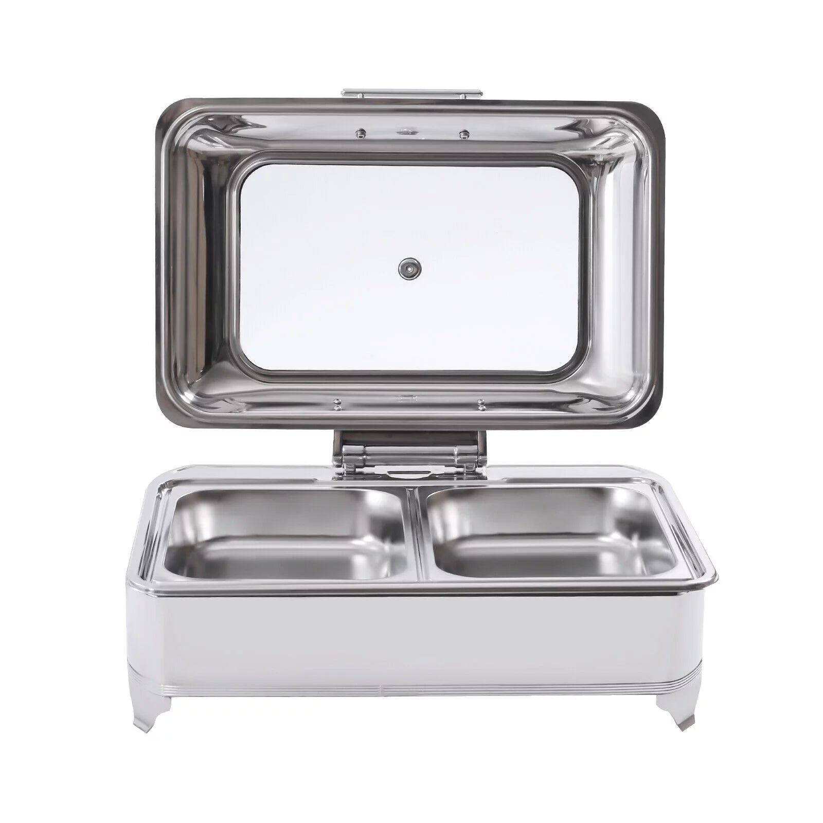 9L Electric Food Warmer with 2 Trays Countertop Buffet Server Y954