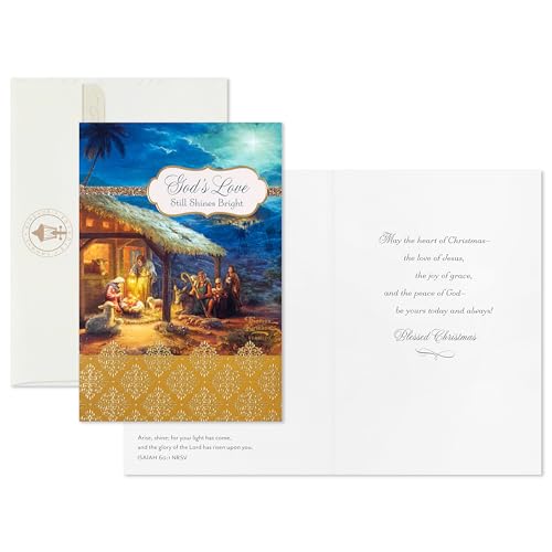 Hallmark Religious Christmas Card Assortment Heavenly Peace, 36 Cards with Envelopes E111523