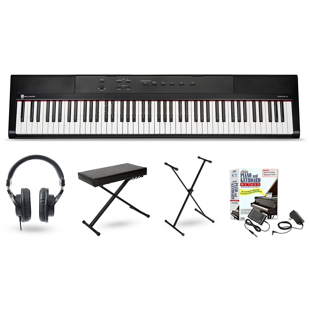 Williams Legato III Keyboard Package Beginner Package - Megean