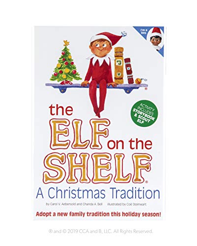 The Elf on the Shelf: A Christmas Tradition Boy Scout Elf with Blue Eyes Storybook and Keepsake Box W196