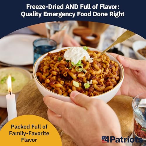 4Patriots 2-Week Survival Food Kit, 84 Servings, 25-Year Shelf Life T5486