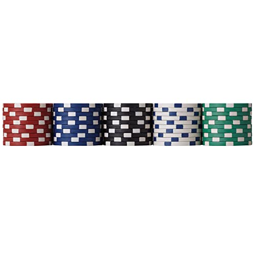 Fat Cat 11.5 Gram Claytec Poker Chip Set with Aluminum Case, 500 Chips X827