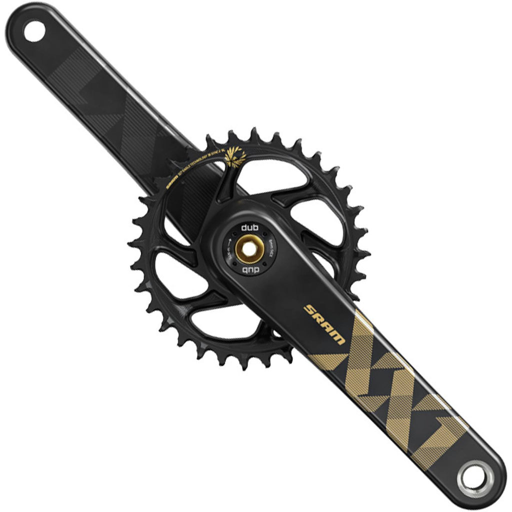 SRAM XX1 Eagle Carbon Crankset DUB 34t Gold Q885909