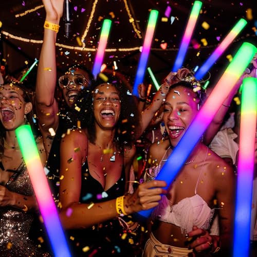 68 Pack LED Foam Glow Sticks for Weddings & Parties L39023