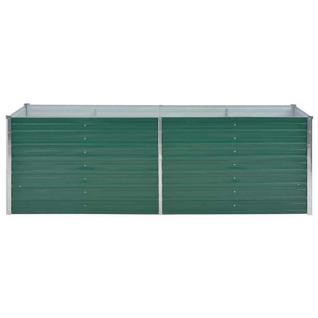 vidaXL Galvanized Steel Raised Garden Bed Gray Q677