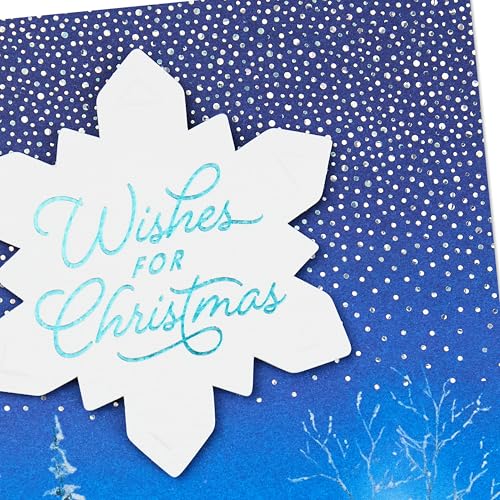 Hallmark Boxed Christmas Cards, Snowy Wreath (40 Cards and Envelopes) L647