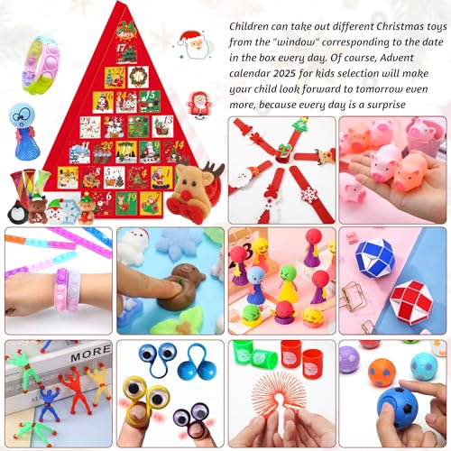 Fidget Advent Calendar 2025 for Kids, 24 Days of Surprise Toys R16003