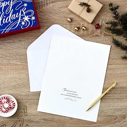 Hallmark Christmas Cards Boxed with Envelopes, Happy Holidays, 40 Count F297425