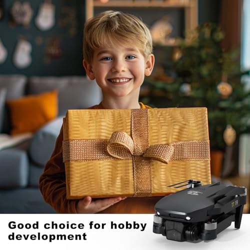 TT19 Foldable 1080P Camera Drone for Adults, Brushless Motor RC Quadcopter, Orange E4143