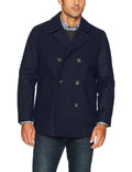 Nautica Mens Medium Double Breast Peacoat Wool Blend M, Men&s, Blue